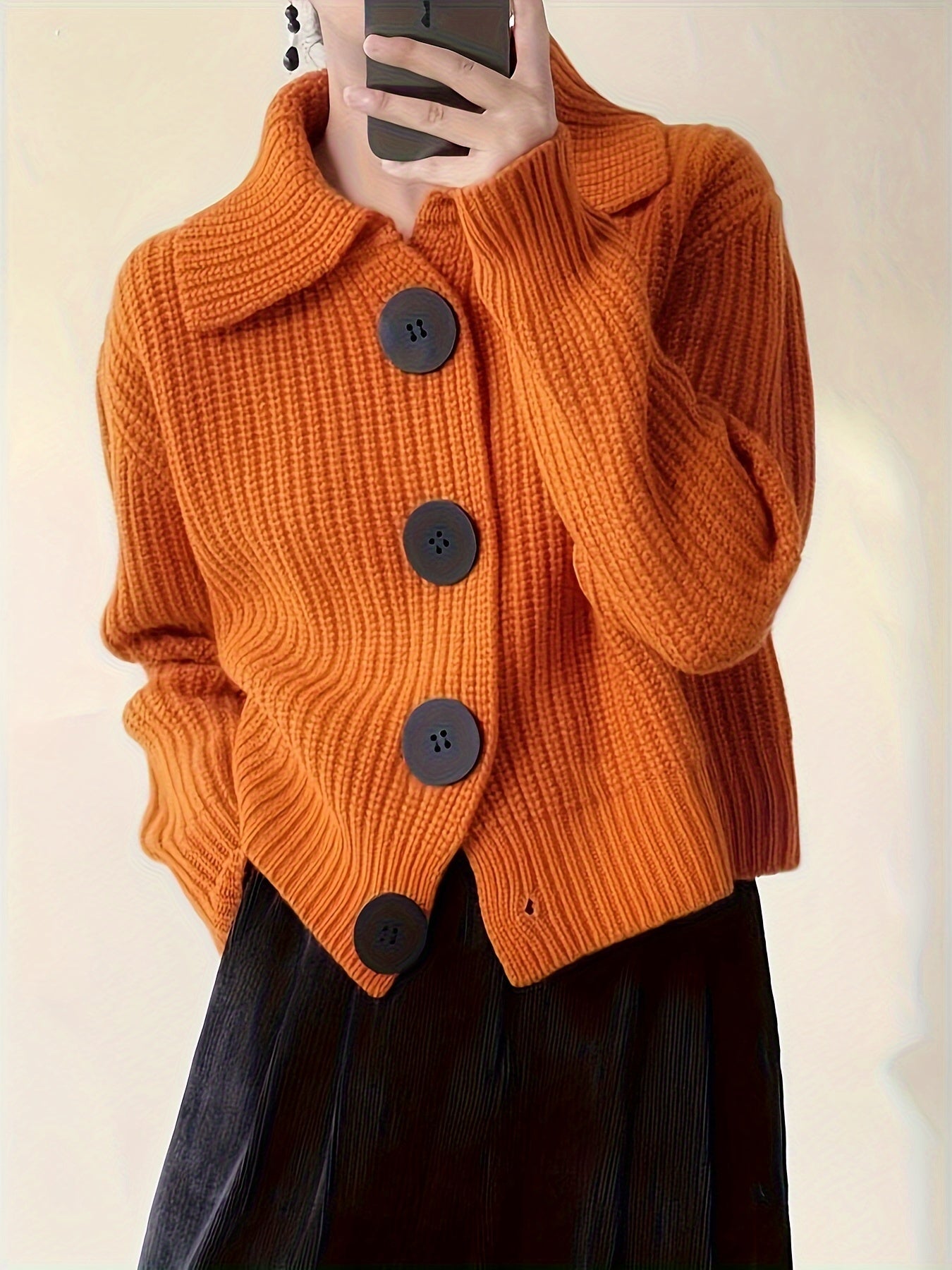 Julia™ Ribbstickad Cardigan