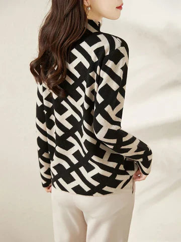 Liseth - Elegant geometrisk sweatshirt